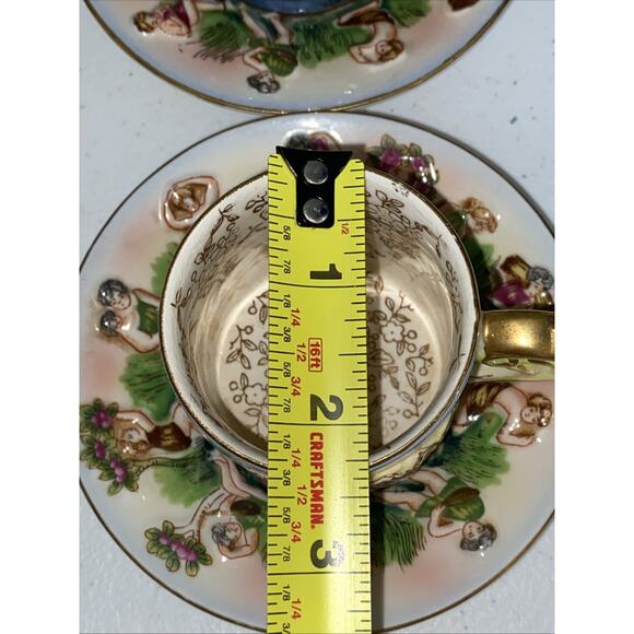 VTG SGK China Demitasse Teapot Teacup Saucer Complete Set For 6 Occupied Japan - Picture 9 of 9